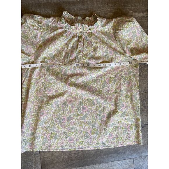 House Of Harlow 1960 Josepha Peasant Blouse Mock Neck Size M - Picture 8 of 8